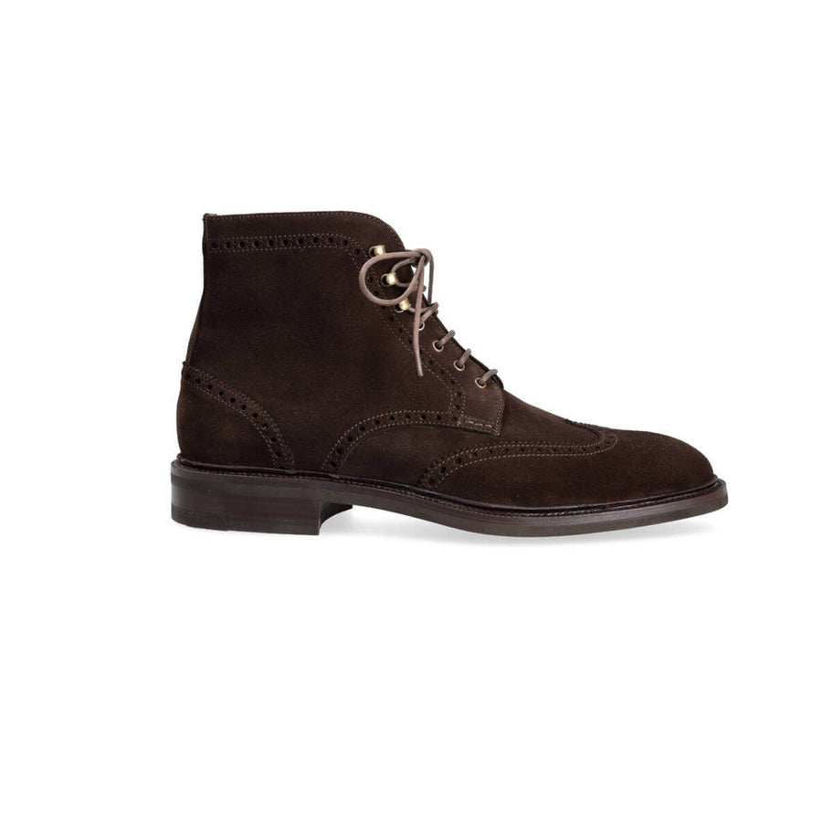 Wingtip Suede Work Boots