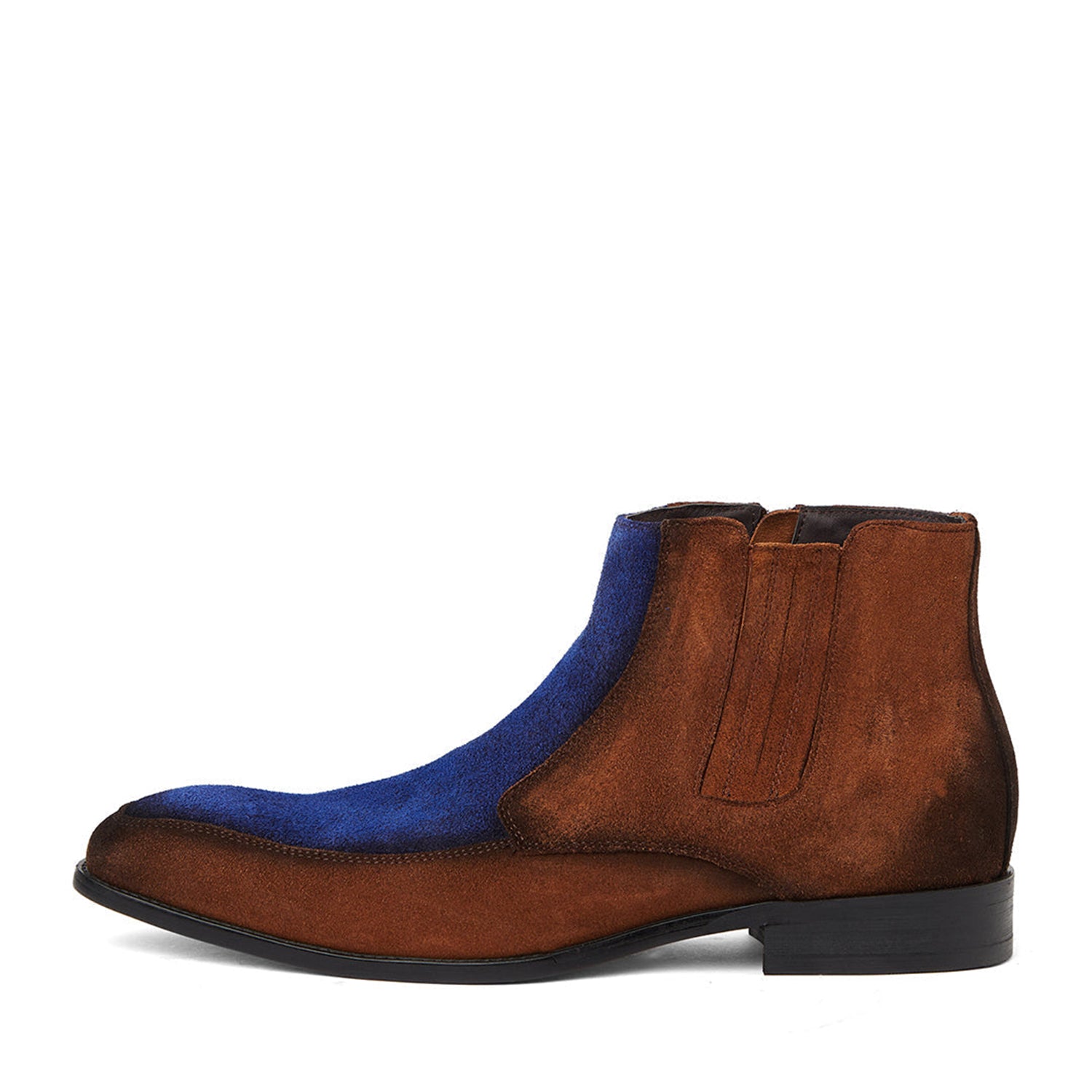 Midnight Blue Brown Chelsea Boot