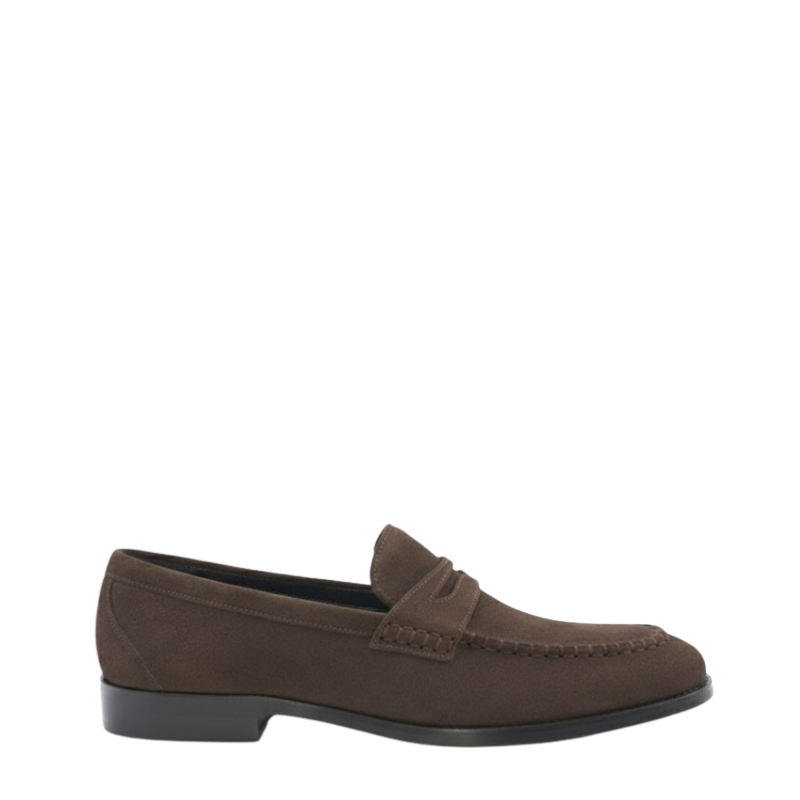 Timeless Gentleman Suede Penny Loafers