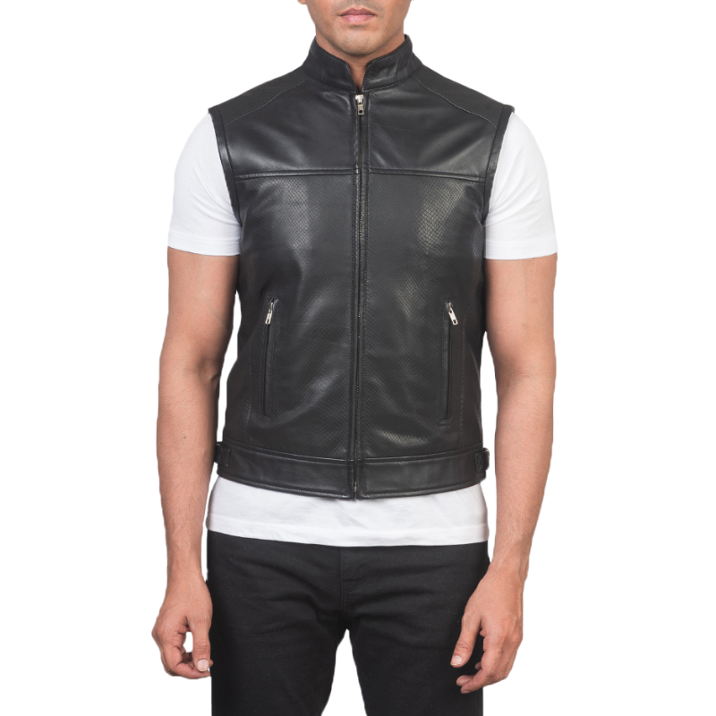 Dexlar Leather Biker Vest