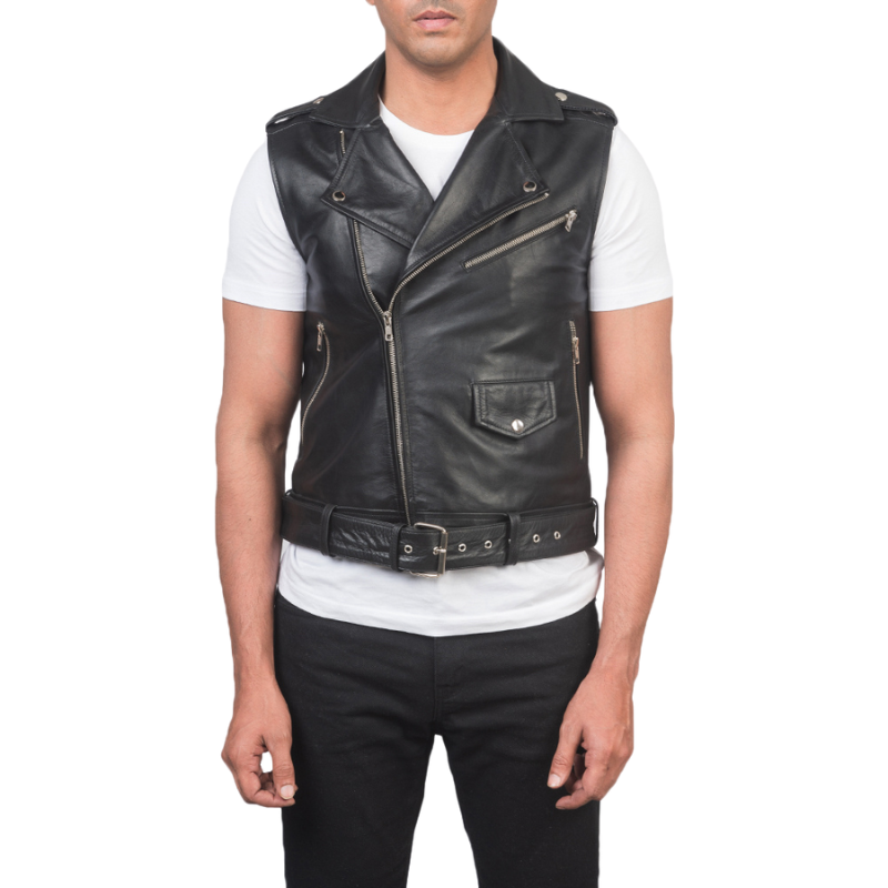 Klyden Leather Biker Vest