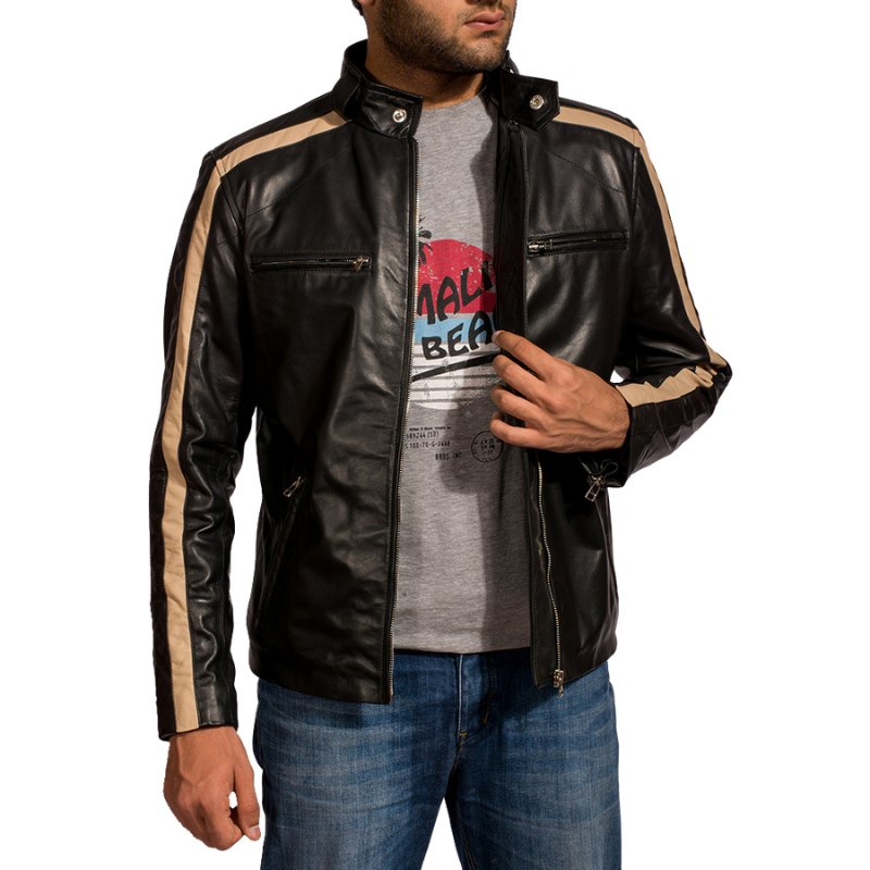 Axiron Leather Biker Jacket