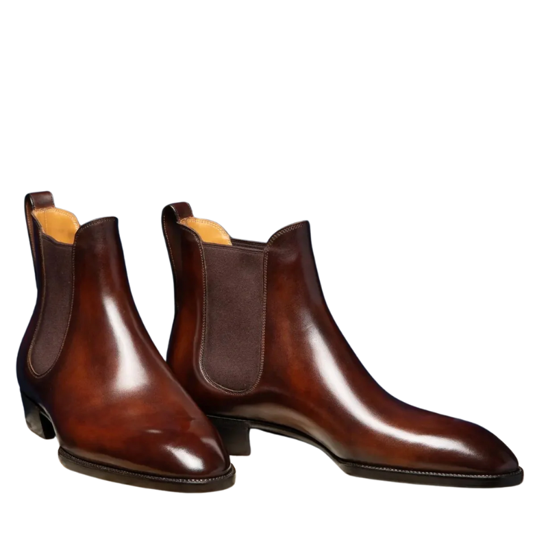Classic Rich Espresso Chelsea Boots for Mens