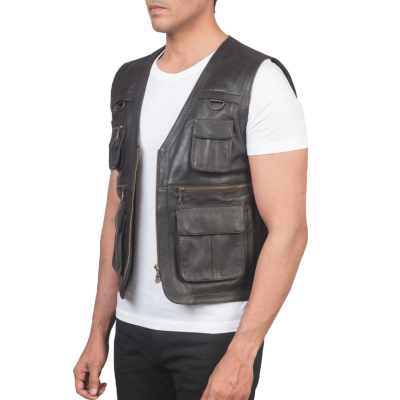 Clydus Leather Vest