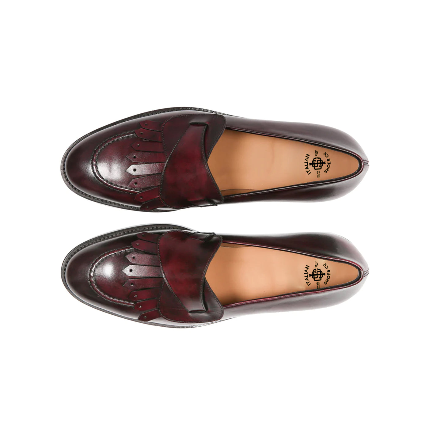 Weaved Leather Loafers for Men s