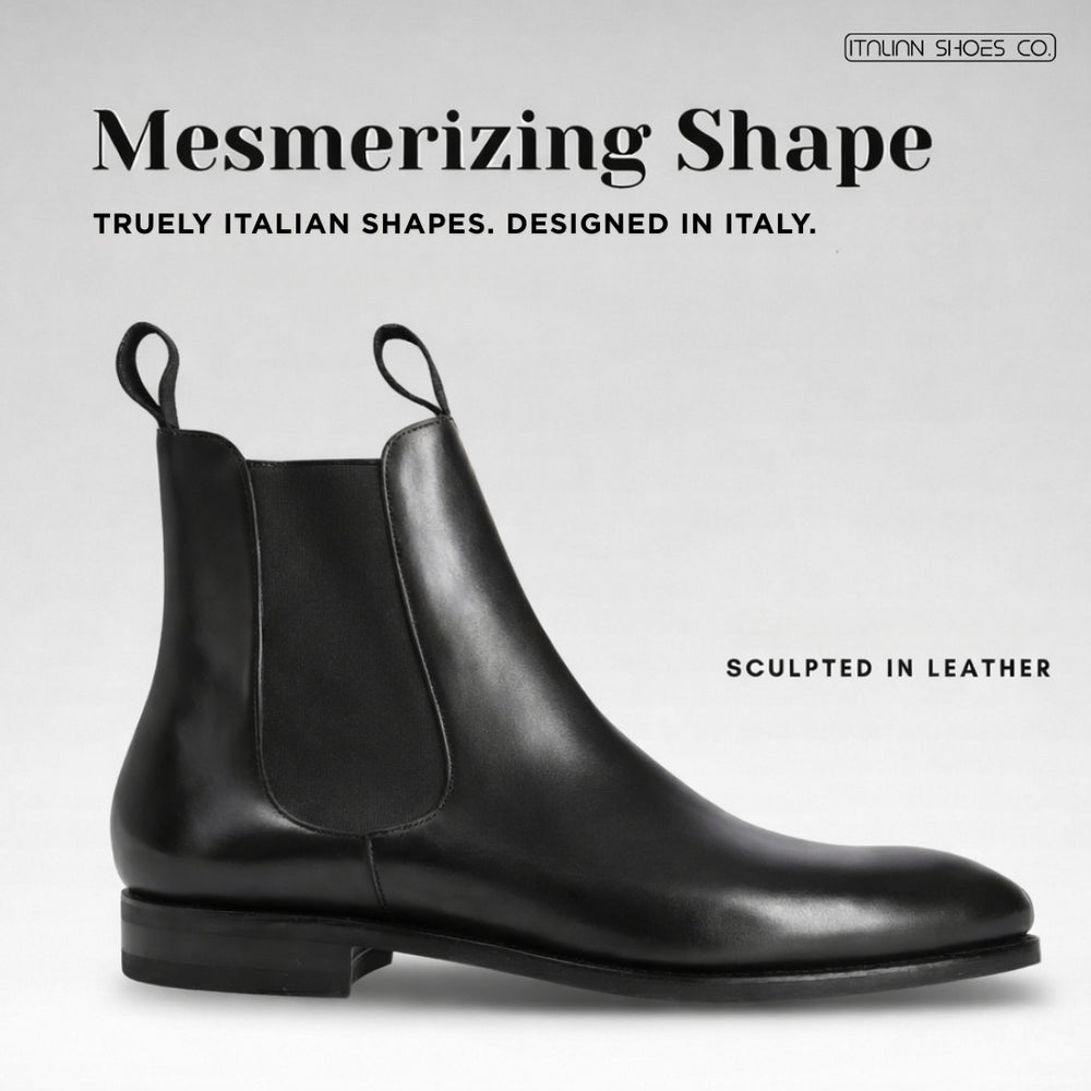 Midnight Classic Chelsea Leather Boots