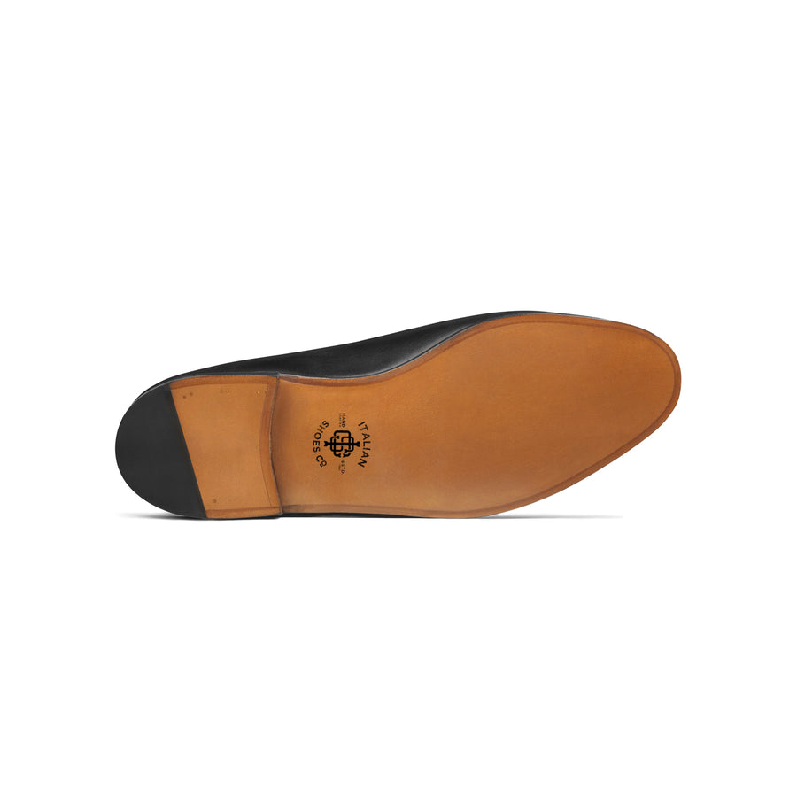 Iconic Black Calf Penny Loafers