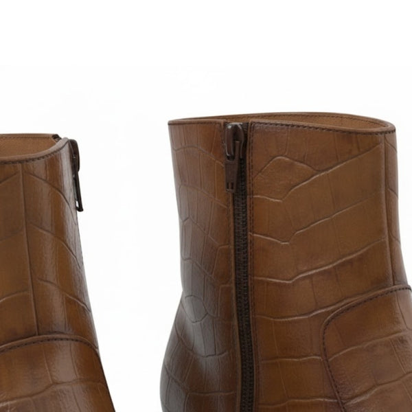 Crocelle Luxury Zip Dress Boots