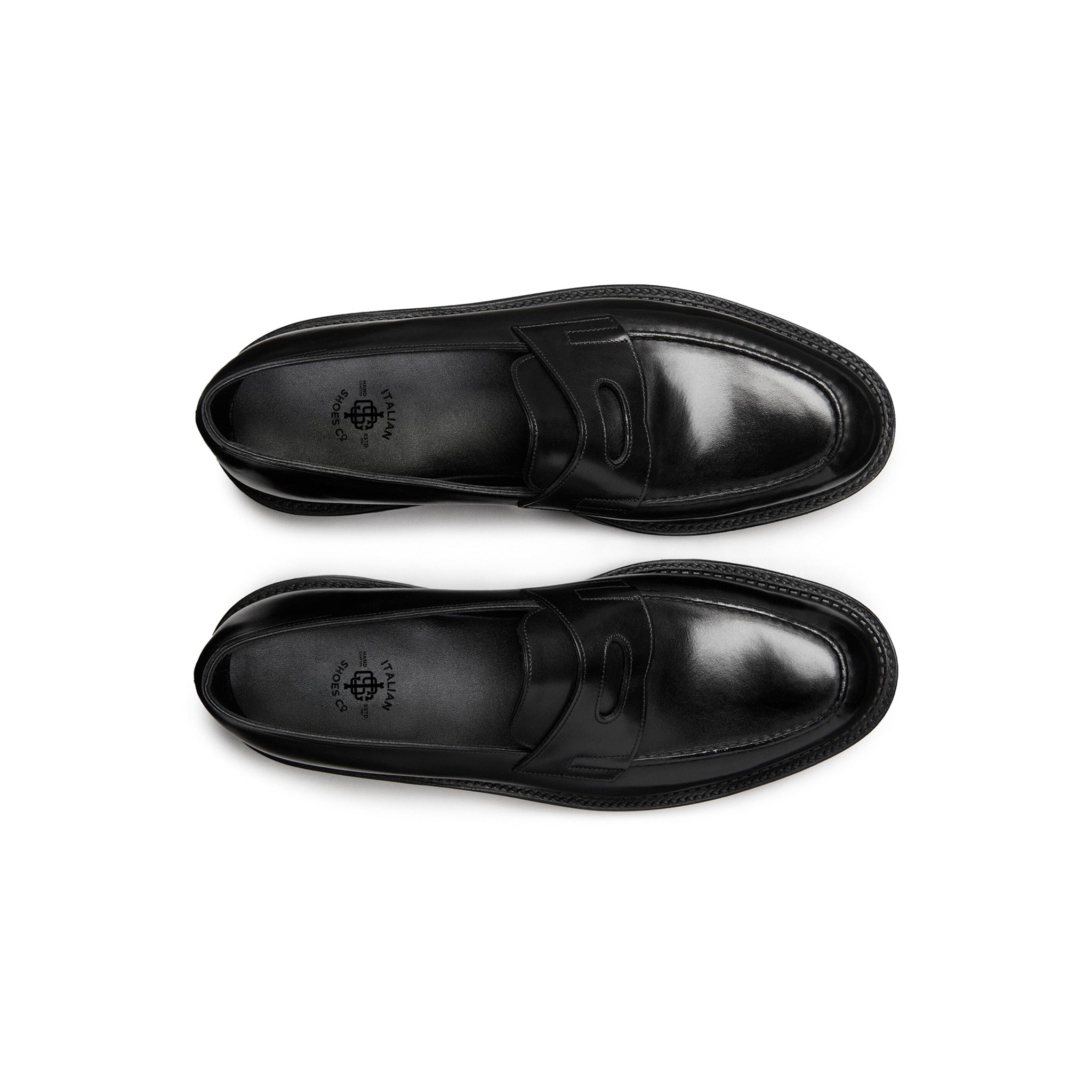 Black Celestia Slip On Chunky Loafers