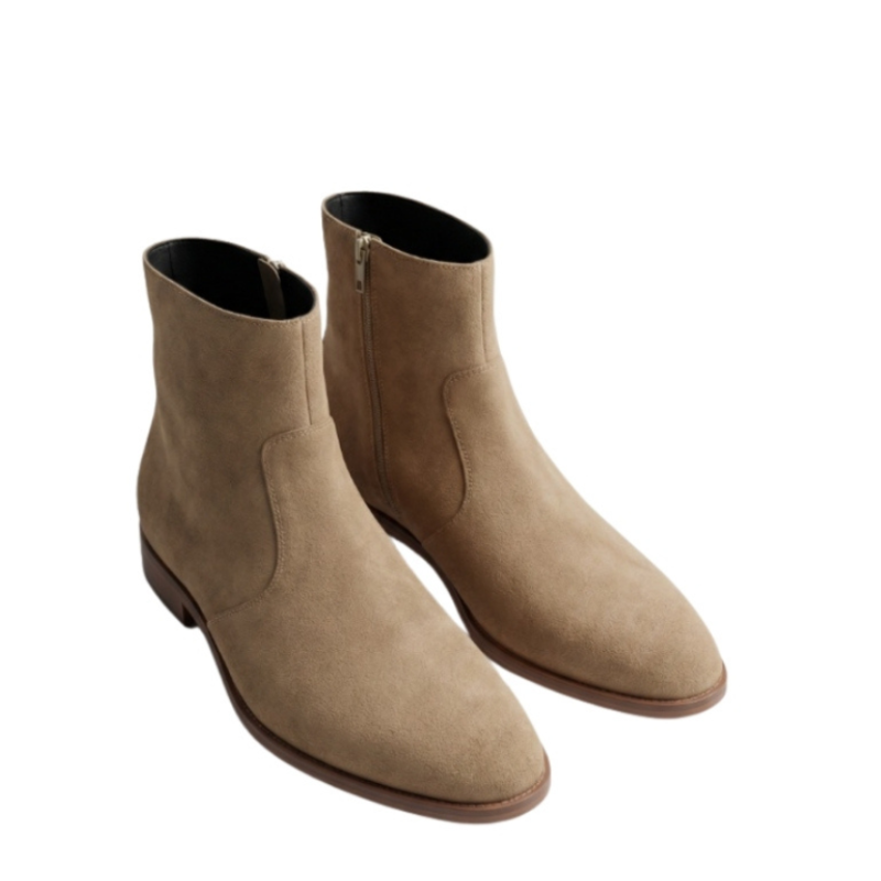 Baker Luxe Suede Zip Chelsea Boots