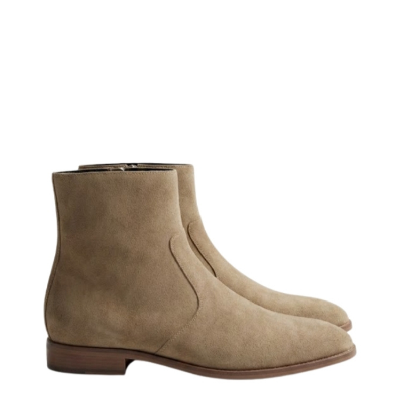Baker Luxe Suede Zip Chelsea Boots