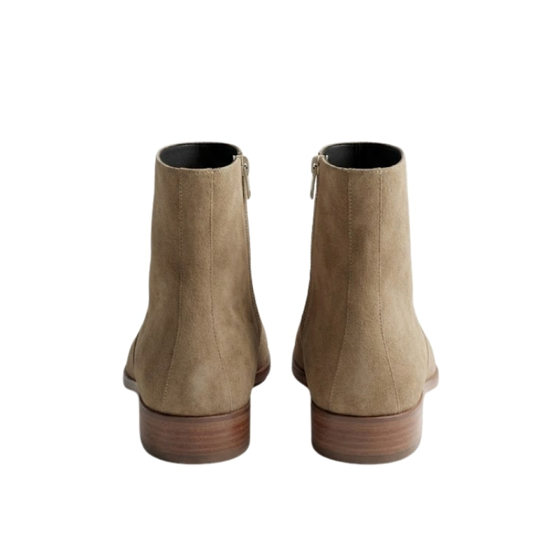 Baker Luxe Suede Zip Chelsea Boots