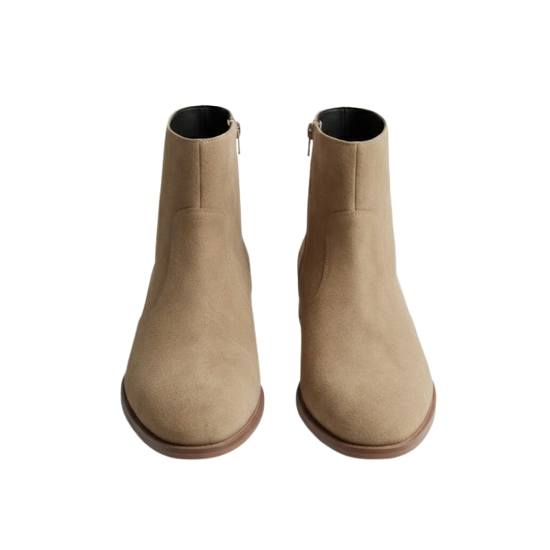 Baker Luxe Suede Zip Chelsea Boots