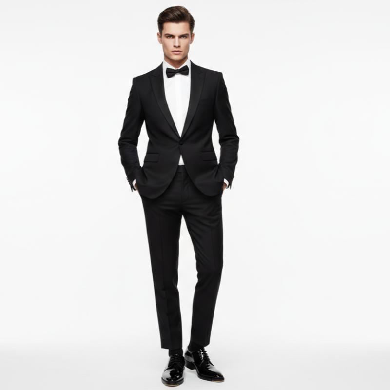 Midnight Royale Patent Derby Shoes