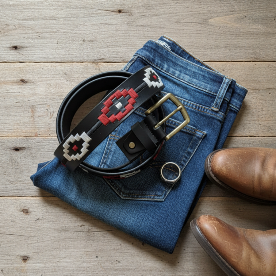 Crimson Thread Legacy Grain Leather Belt