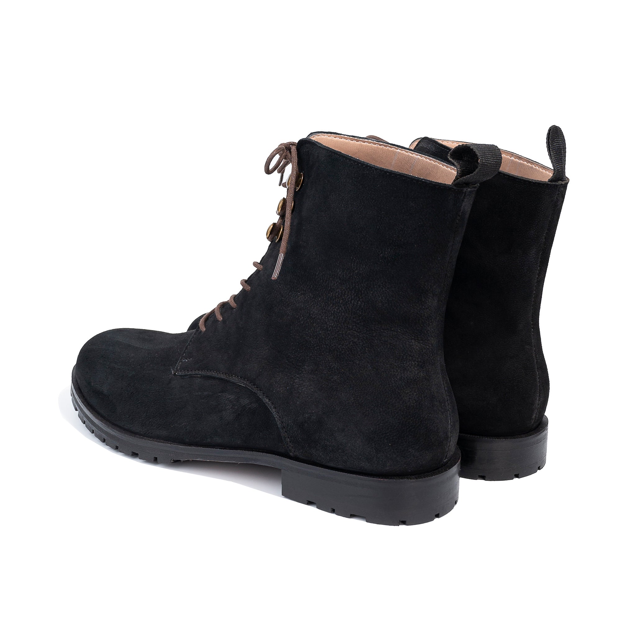 Federico Panelled Lace-Up Boots