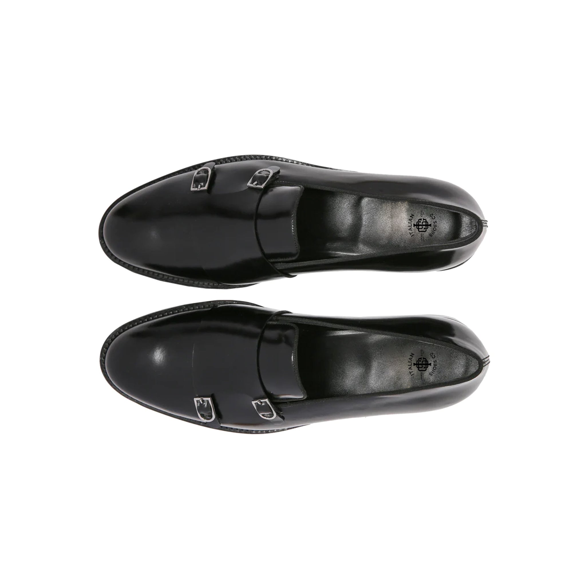 Genuine Leather Double Monk Strap Shoes