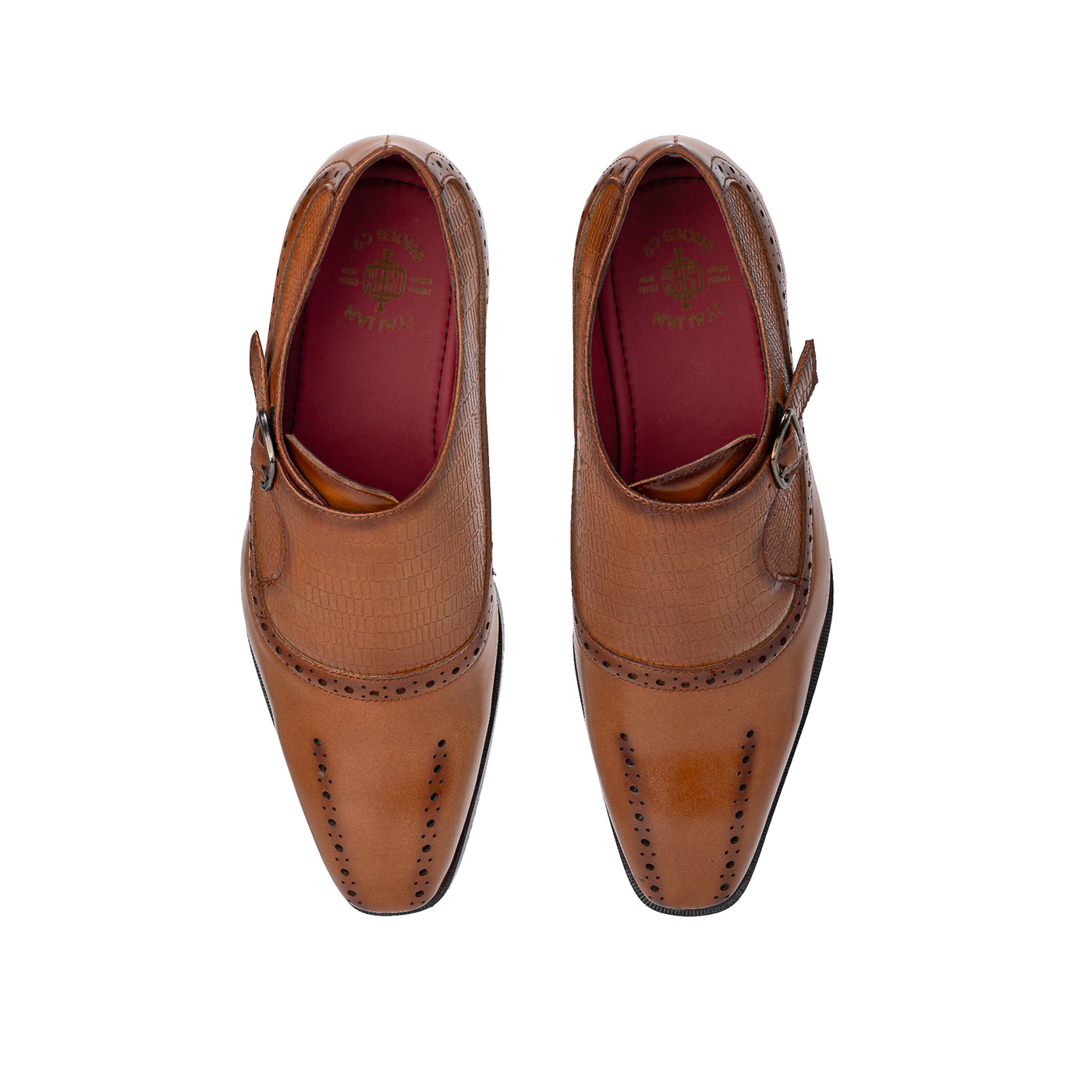 Single Monkstraps Genuine Leather Men s Shoes