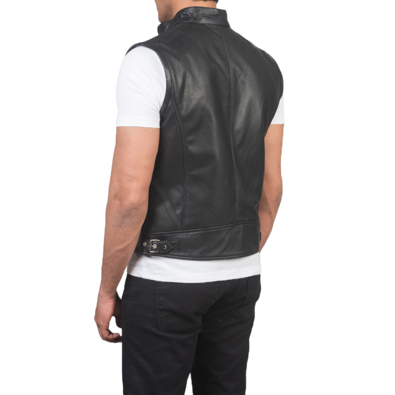 Dexlar Leather Biker Vest