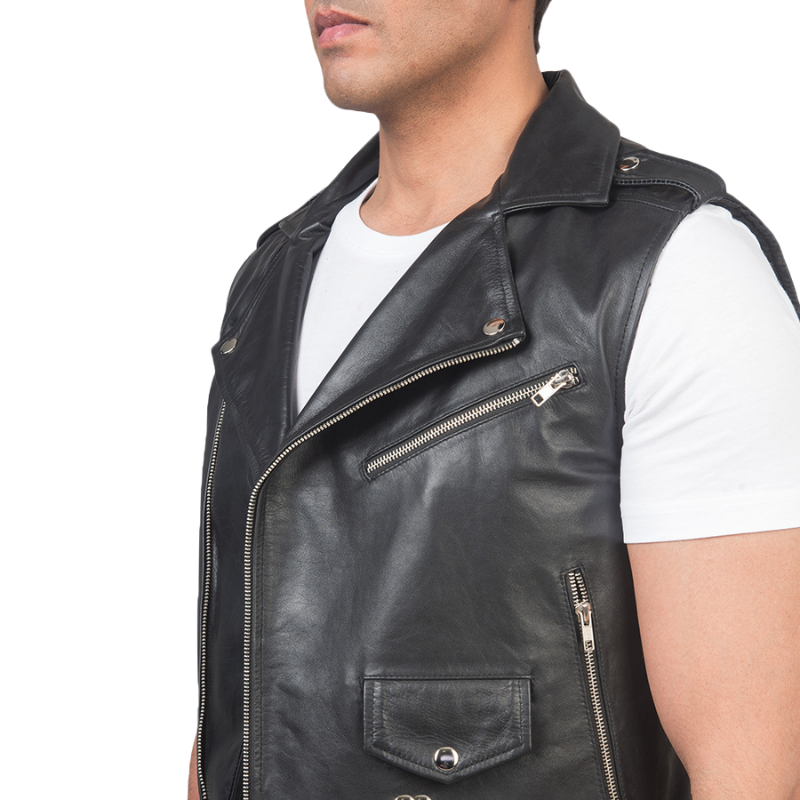 Klyden Leather Biker Vest