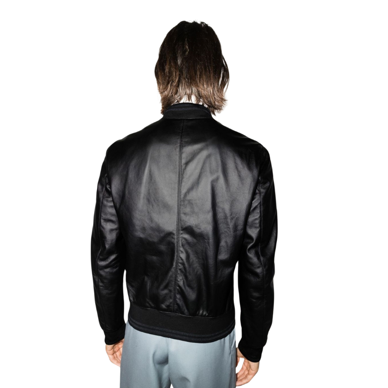 Nethor Leather Men Bomber Jacket