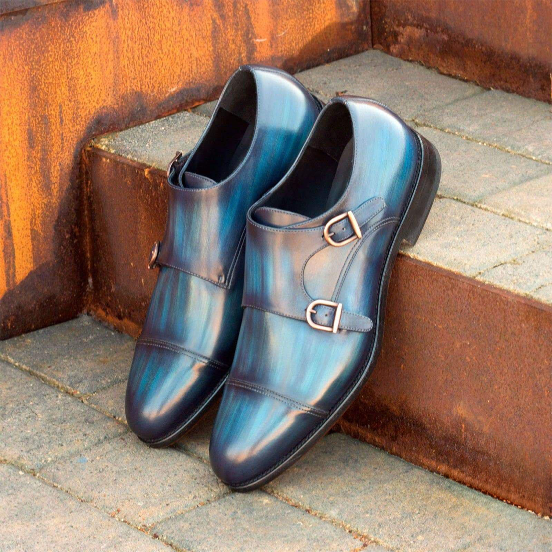 Velvet Vignette Monkstrap Shoes