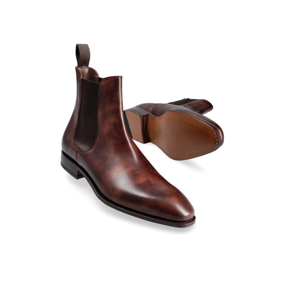 Dark Chelsea Mens Leather Boots