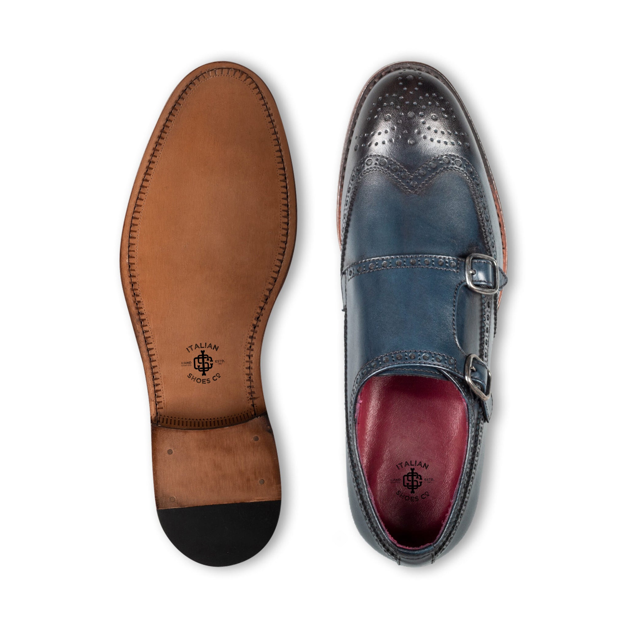 Double Monkstrap Men's Shoes
