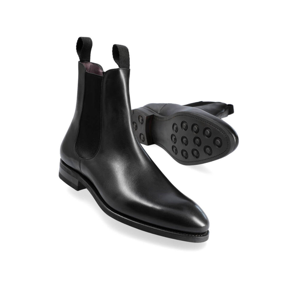 Chelsea Black Leather Boots - Italian Shoes Company