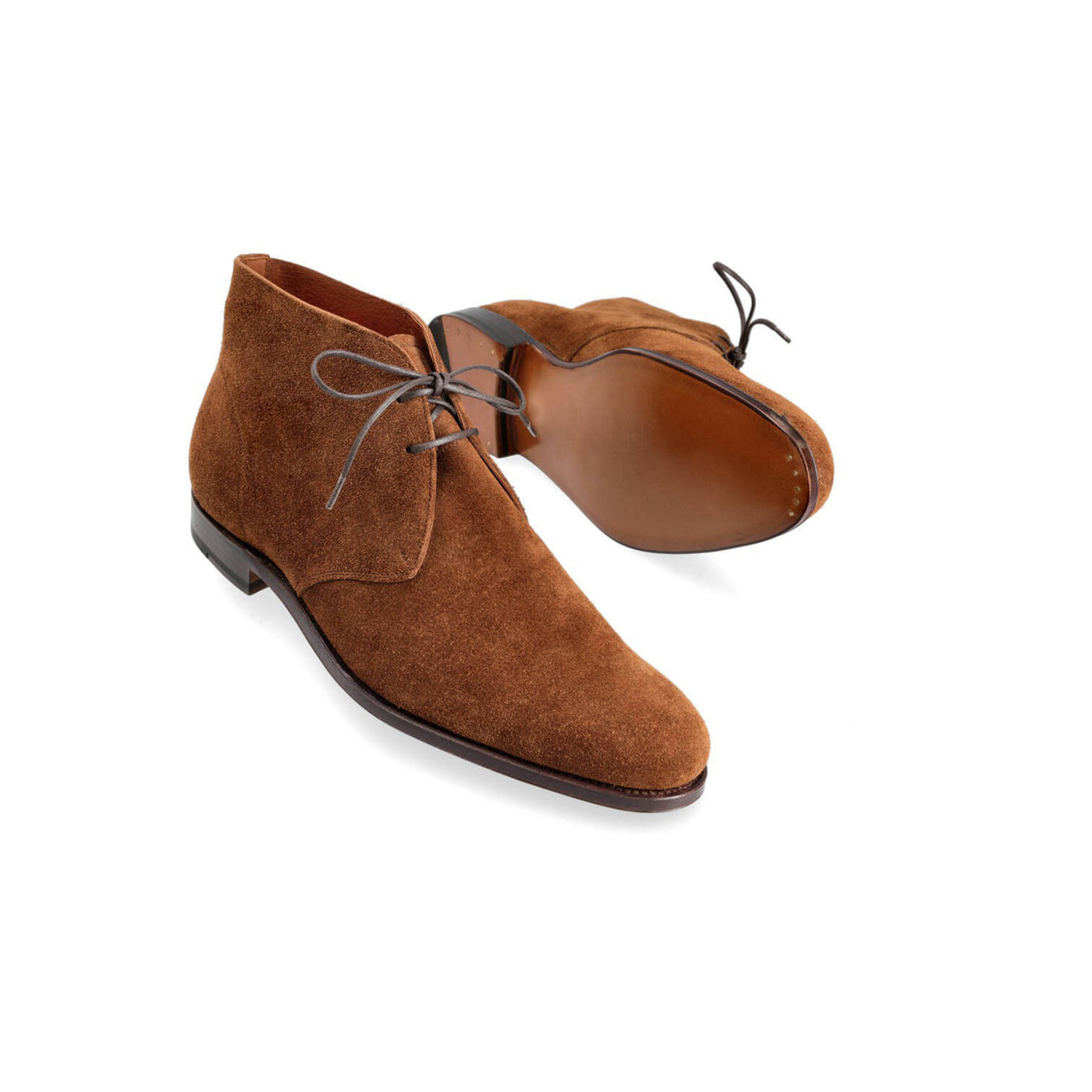 Mocha Chukka Boots for Men s