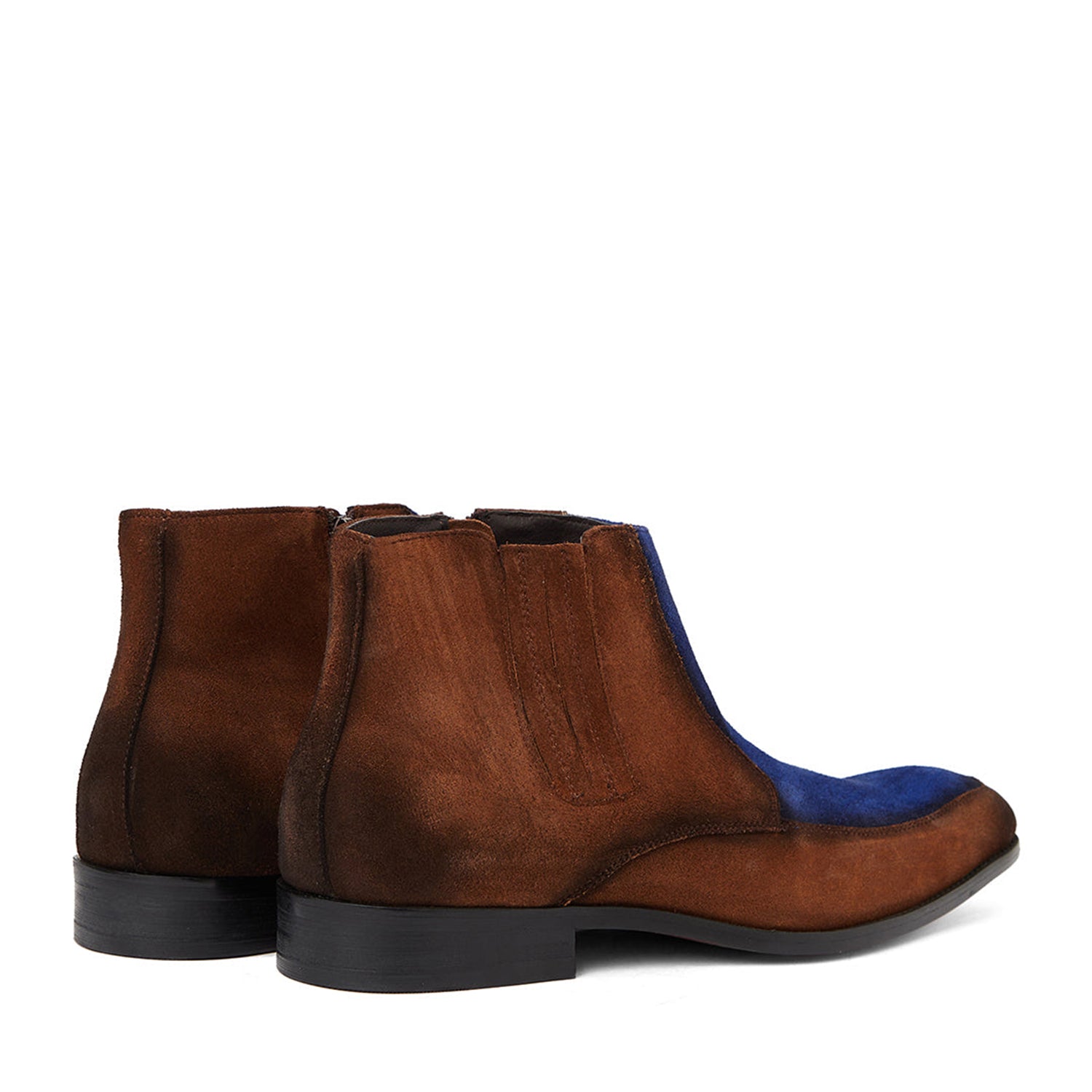 Midnight Blue Brown Chelsea Boot