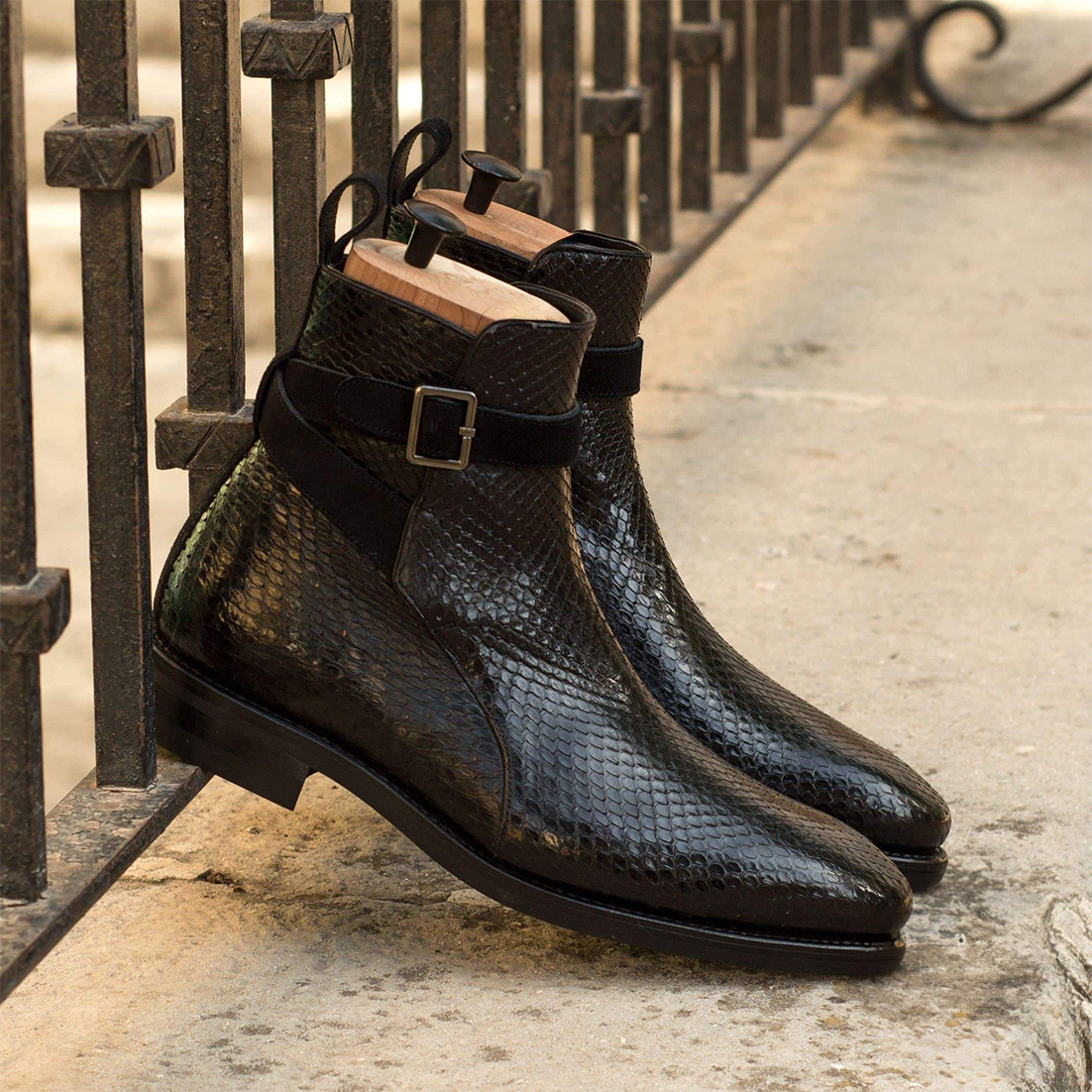 Jodhpur Python Coal Boots