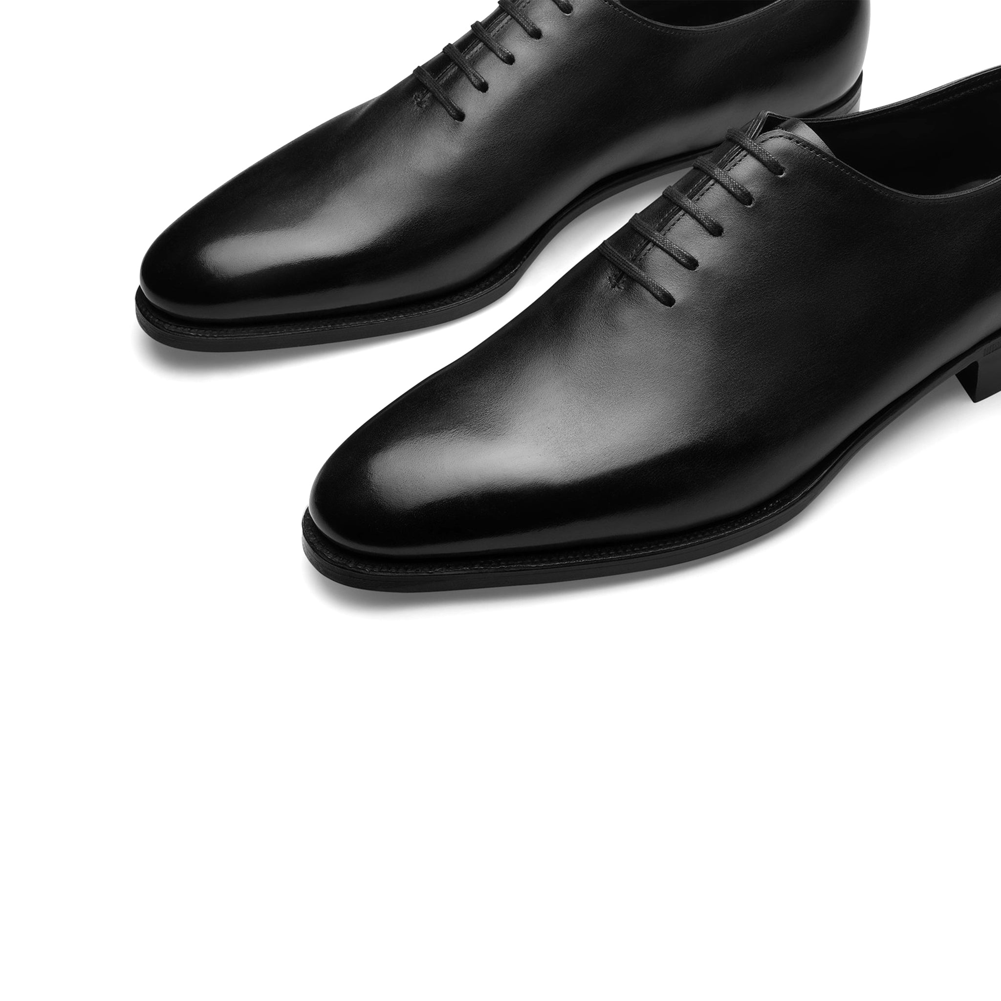 フルハンドメイド革靴　ブラック　Oxford shoes オブジェ 楽天市場】本革 外羽根 プレーントゥ レースアップ シューズ