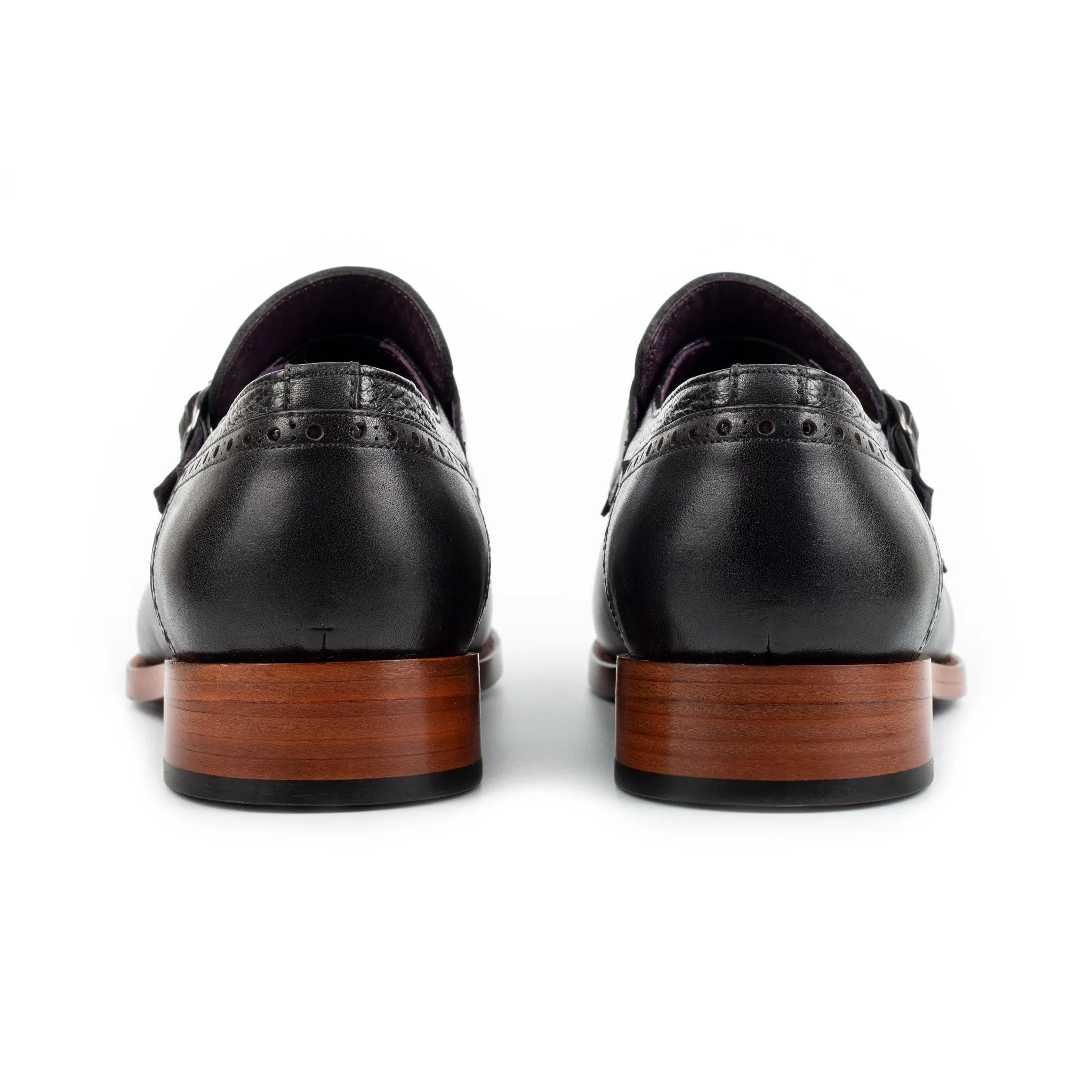 Brogue Double Monk Strap Men's Shoes