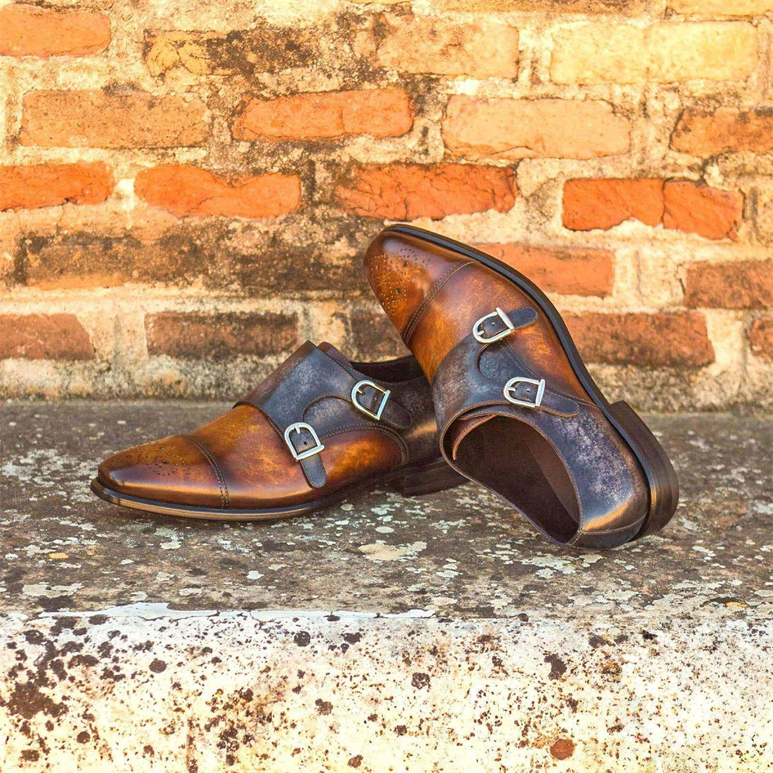 Tranquil Tundra Monkstrap Shoes