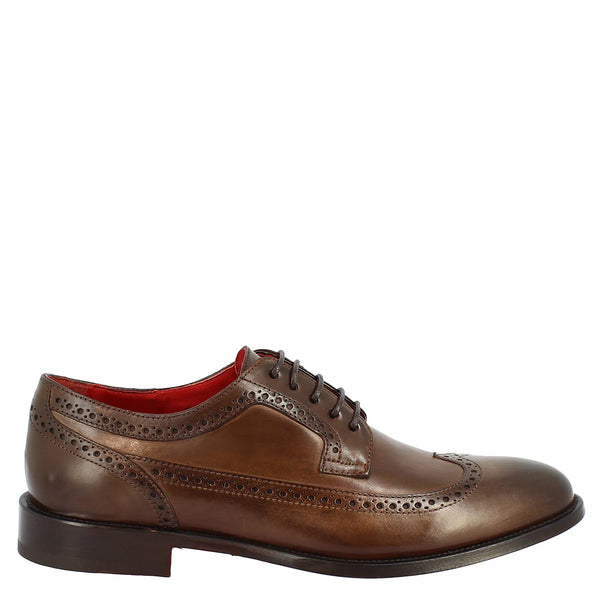 Calf Leather Half Brogues Shoes