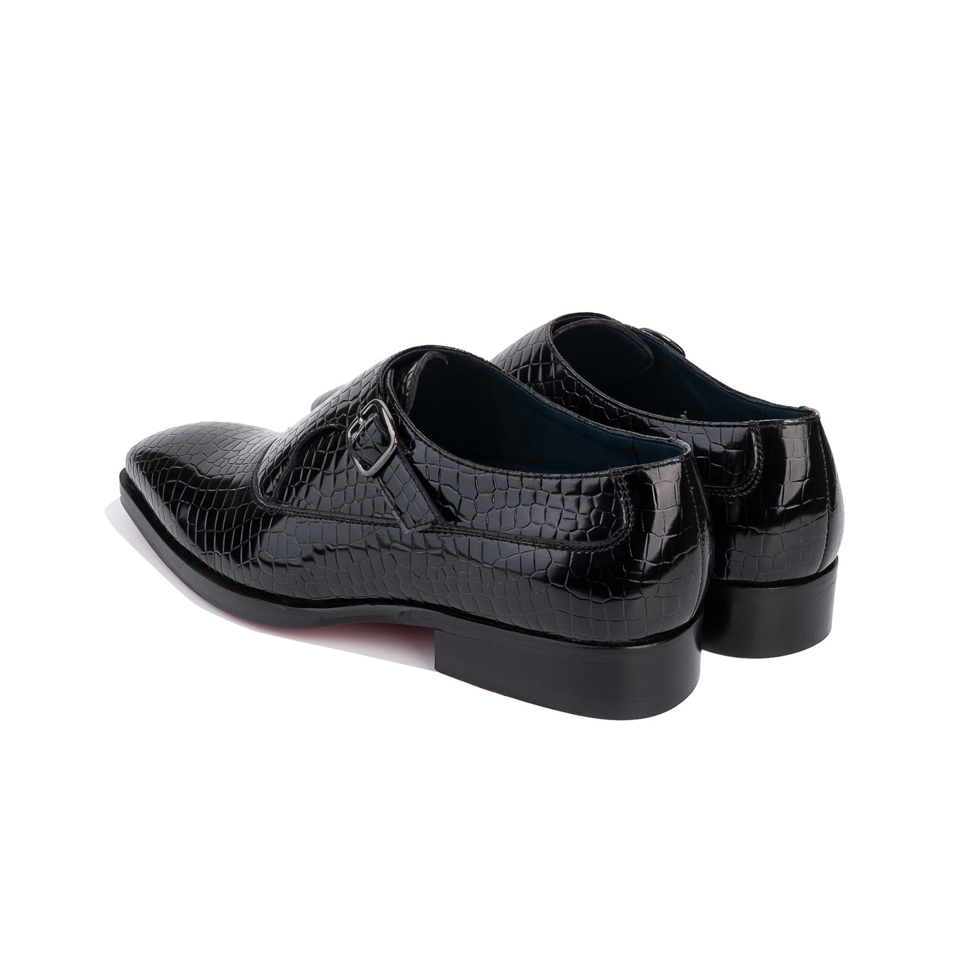 Python Leather Single Monkstrap Men s Shoes
