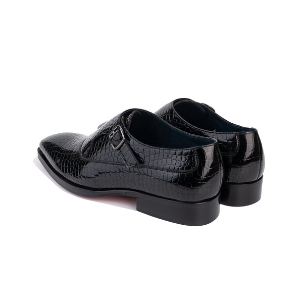 Python Leather Single Monkstrap Men s Shoes