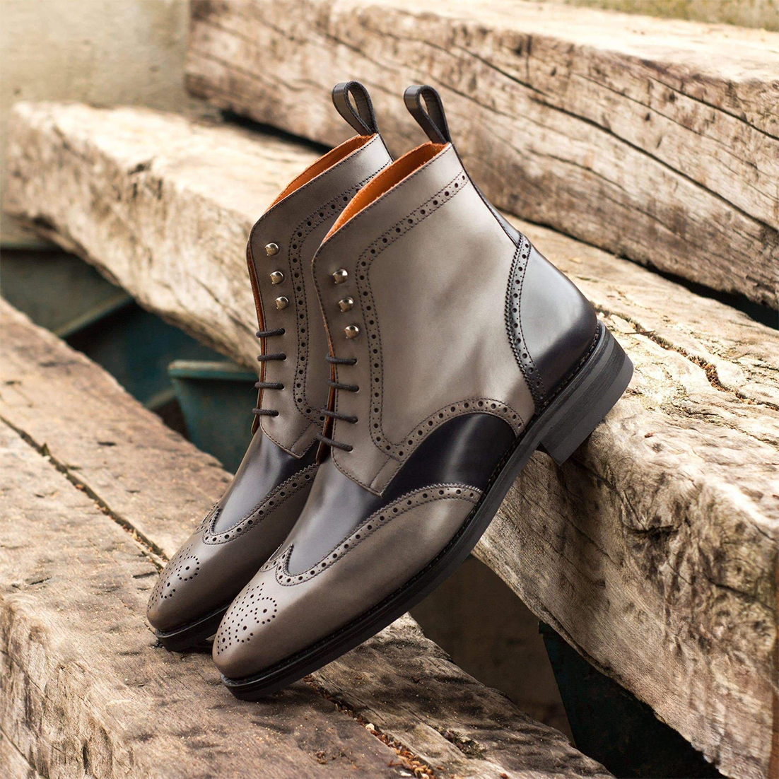 Military Brogue Boot