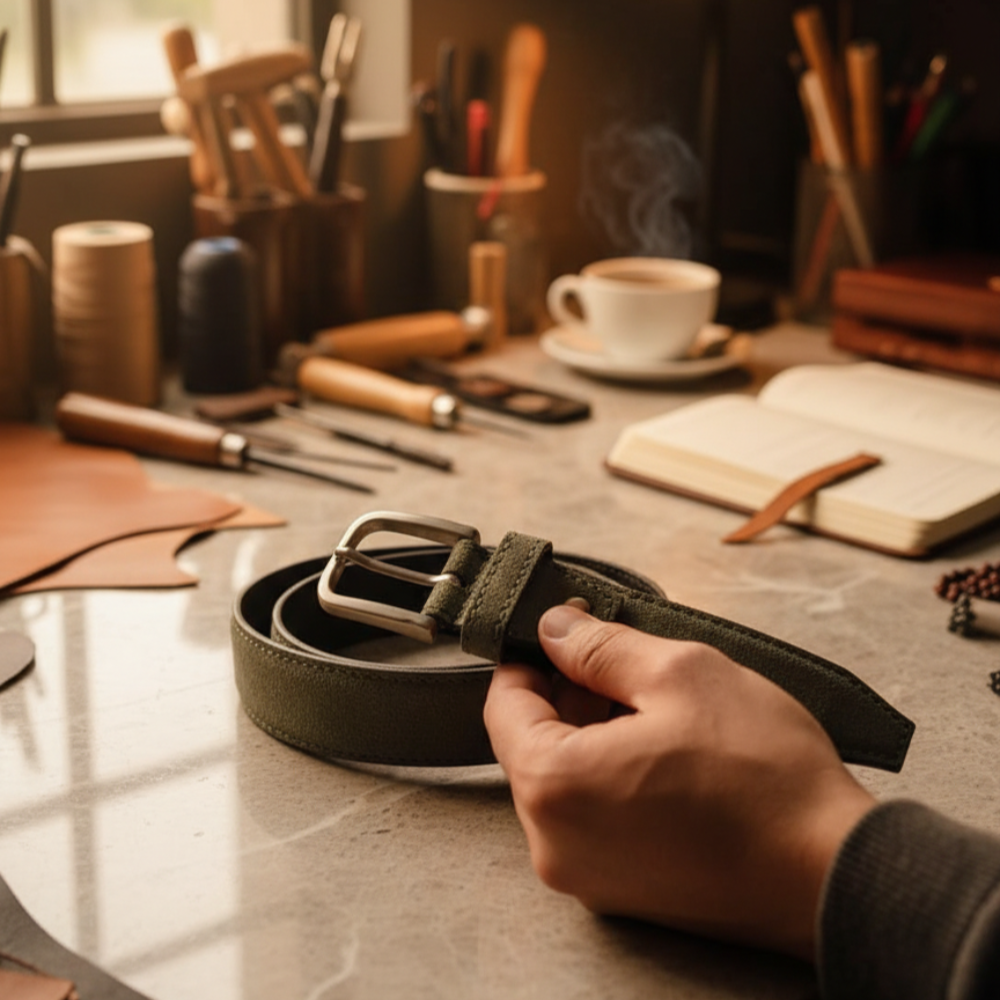 Classic Canvas Leather Belt