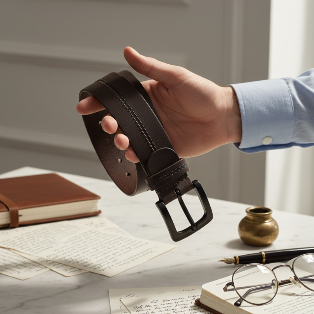 Regal Noir Heritage Grain Leather Belt