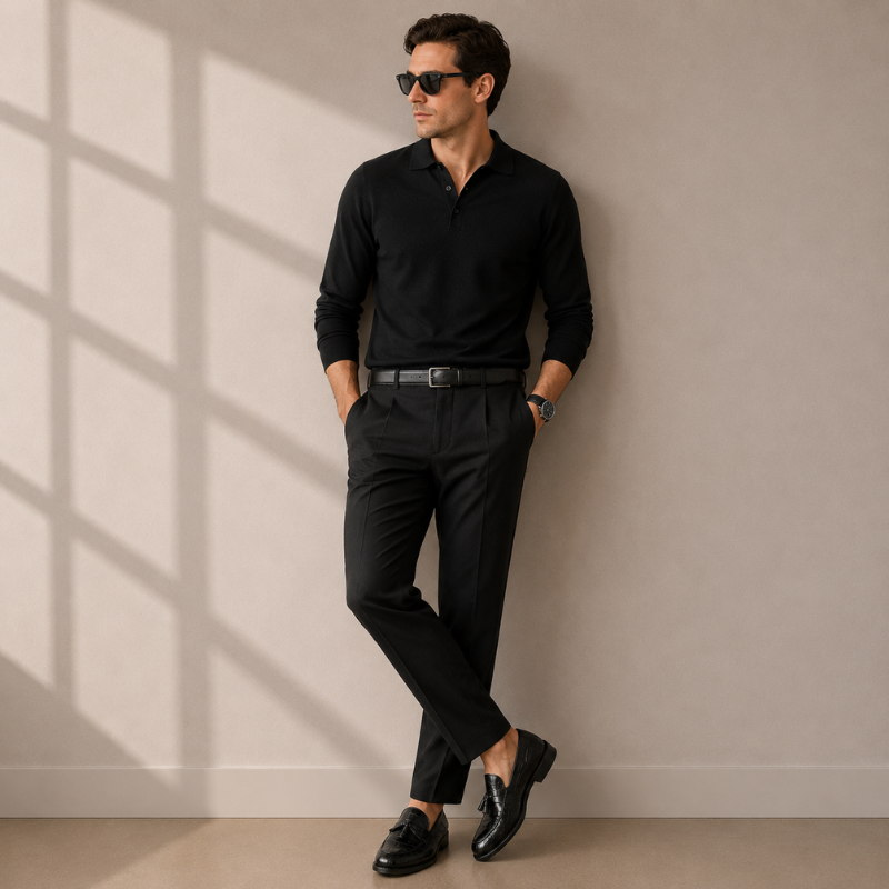 Alfred Croco Leather Luxe Tassel Loafer