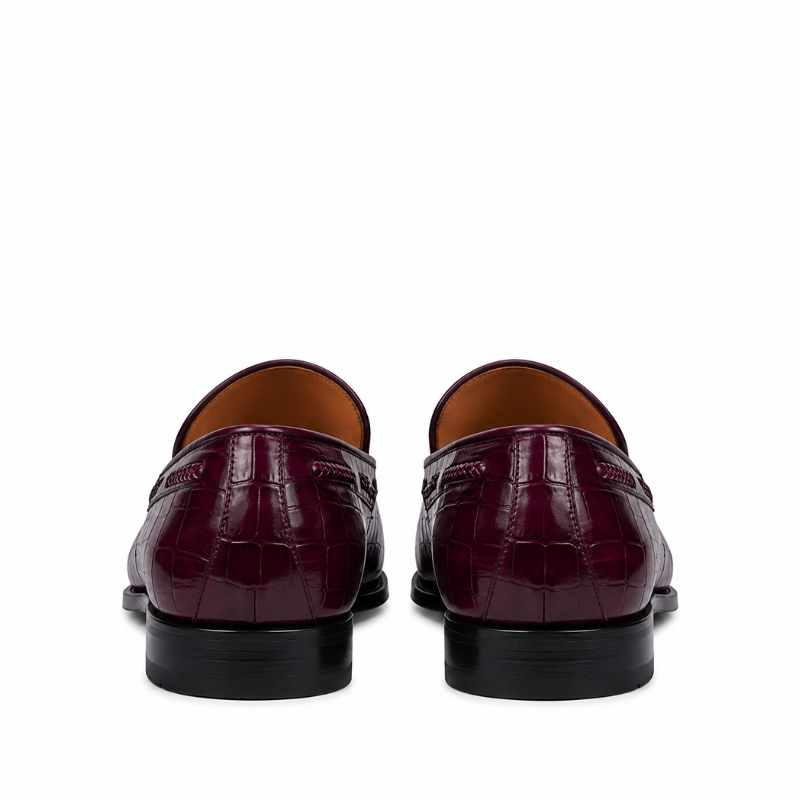 Alfred Croco Leather Luxe Tassel Loafer