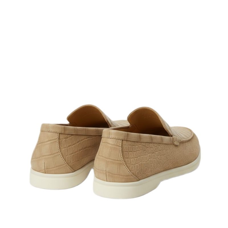 Alligator Leather Classic Slip-on Loafers