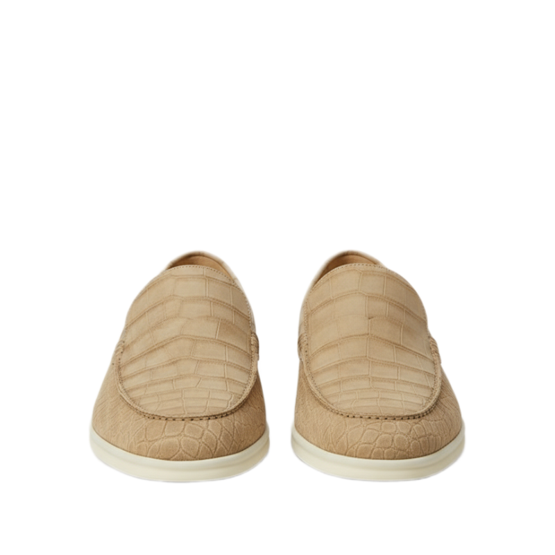 Alligator Leather Classic Slip-on Loafers