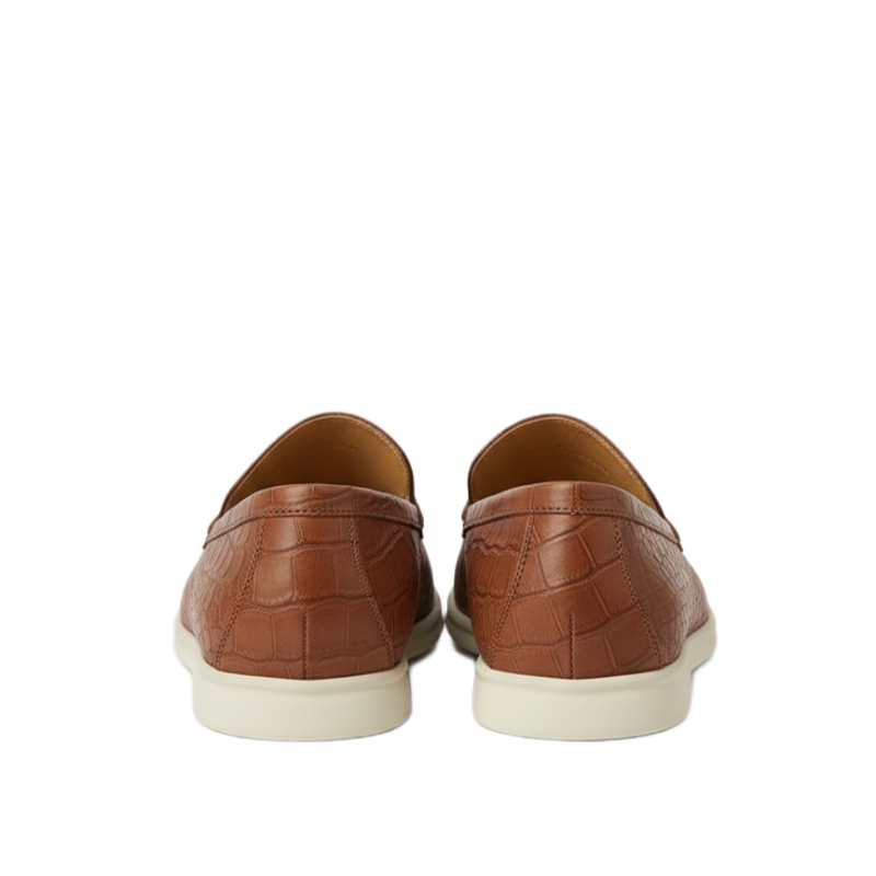 Alligator Leather Classic Slip-on Loafers