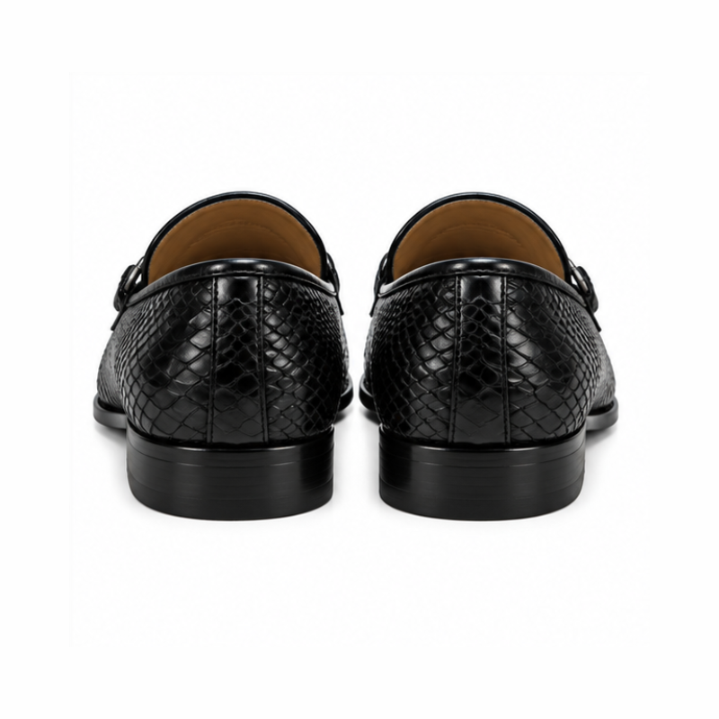 Altaviso Croc-Embossed Horsebit Loafers