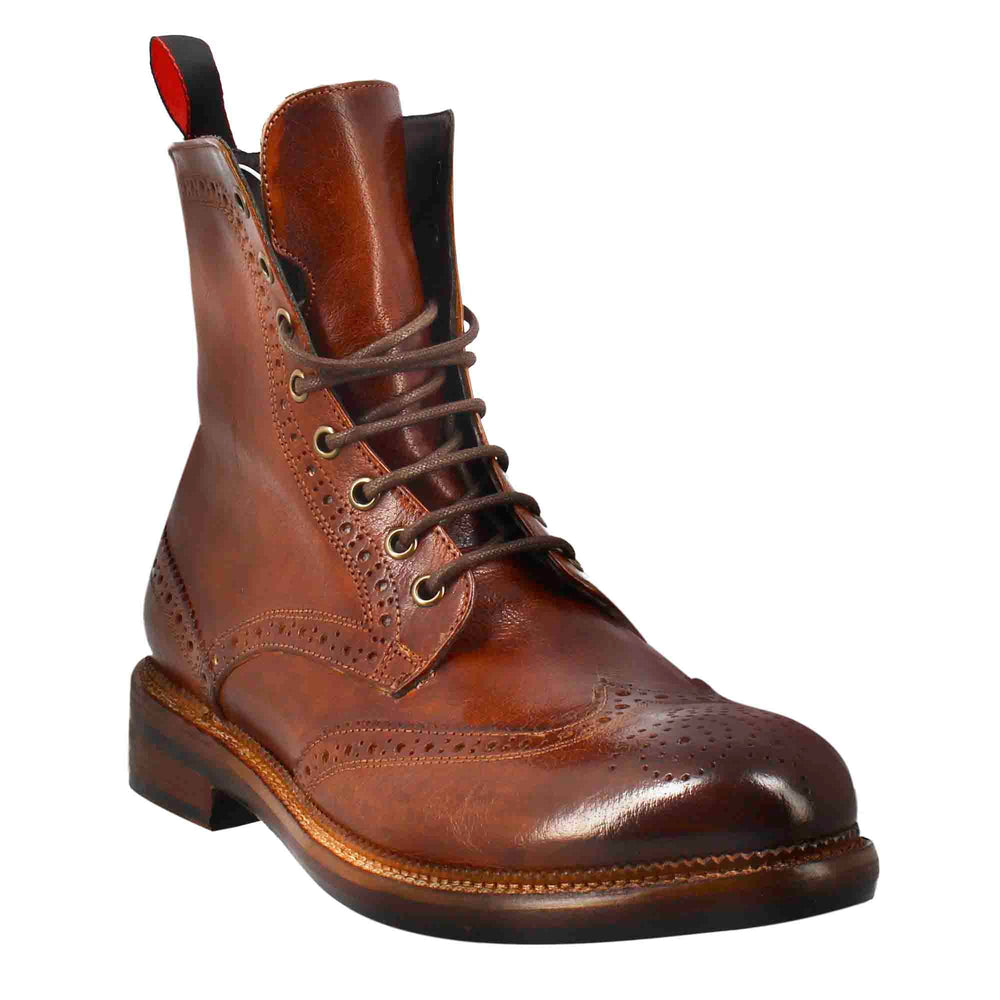 Washed Leather Boots