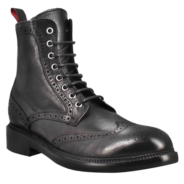 Washed Leather Boots