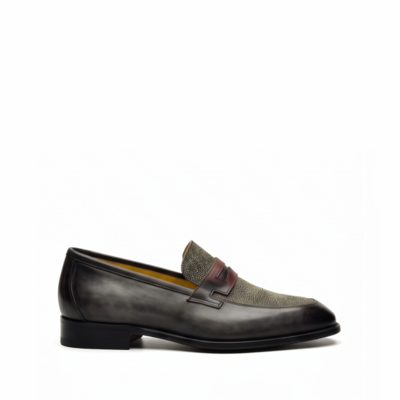 Antique Elite Textured Luxury Leather Loafer